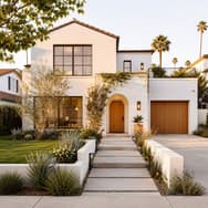 Modern home listing exterior.
